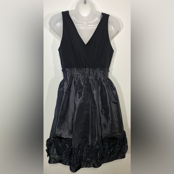 Max and Cleo Cocktail Party Dress Black Fit & Flare Sleeveless Mini Size 2 - Picture 7 of 10